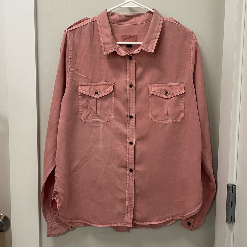 Pink button down